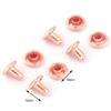 8mm Rose Gold Double Cap Rivets,Metal Button Round Jewelry Rapid Rivet,Rivet Studs for Purse Bag Handbag Shoes Jeans Belts Leather Craft DIY 50PCS view 2