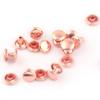 8mm Rose Gold Double Cap Rivets,Metal Button Round Jewelry Rapid Rivet,Rivet Studs for Purse Bag Handbag Shoes Jeans Belts Leather Craft DIY 50PCS view 4