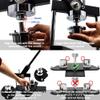 ChiButtons Button Maker Kit 75mm (3") Badge Press Machine-B400 + Round Die Moulds + 100 Sets Pin Parts + Stand Cutter (B400 Maker (Black) / Stand Cutter (Black)) view 3