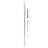 Unlimited 128 Hz Tuned Healing Chime - C3, Deep Tone, Minimalist Silver Aluminum Wind Chime, 43" x 1" Size view 2