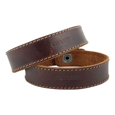 Hide & Drink, Pour Over Strap (2 Pack) Compatible with Chemex 6-Cup Glass Handmade from Full Grain Leather - Bourbon Brown