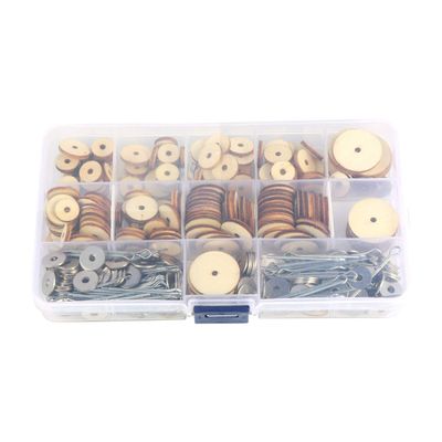 90Sets Wooden Doll Joint Connectors DIY Craft Supplies for Handmade Bear Dolls Lightweight Sturdy Accessories for Parents and Boy Girl