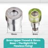Trimming Shop Double Cap Rivets Setting Dies Tubular Rivets Fixing Dies Set for Green Hand Press Machine DIY Projects, Leathercrafts, Handbag, Repair Clothing, 5mm view 2
