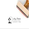 Beach Address Stamp Personalized Self Inking, Palm Tree Address Stamp Self-Inking, 1 x 2.5 inches view 2