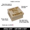 Rose Typewriter Font Letter Number Square Rubber Stamp for Stamping Crafting - Letter C - 1.75in Medium view 2