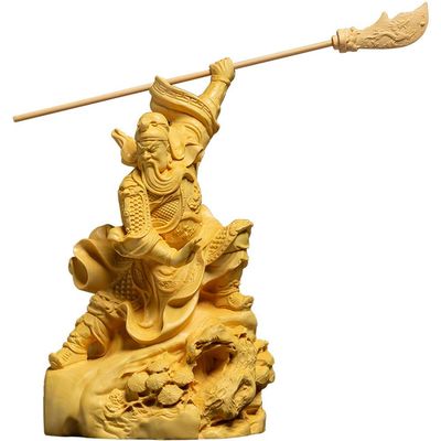 Guan Yu, Guan Gong, Kwan Kuuan Yu, Guan Gong, Kwan Kung, Warlord Hero Warrior Guan Gong Statue - God of Fortune - God of Wealth - Best Chinese Feng Shui Gifts ?H12.5cmL8cmW5cm?