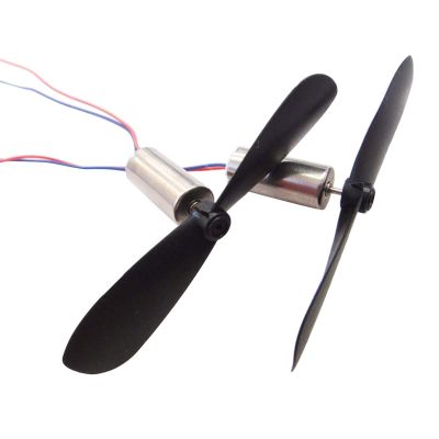 Xuulan Xianglaa-Motor 2pcs Helicopter DIY Plastic Propeller Screw, Aircraft Helicopter DC Motor, for Model Motor, Wide Range of Applications