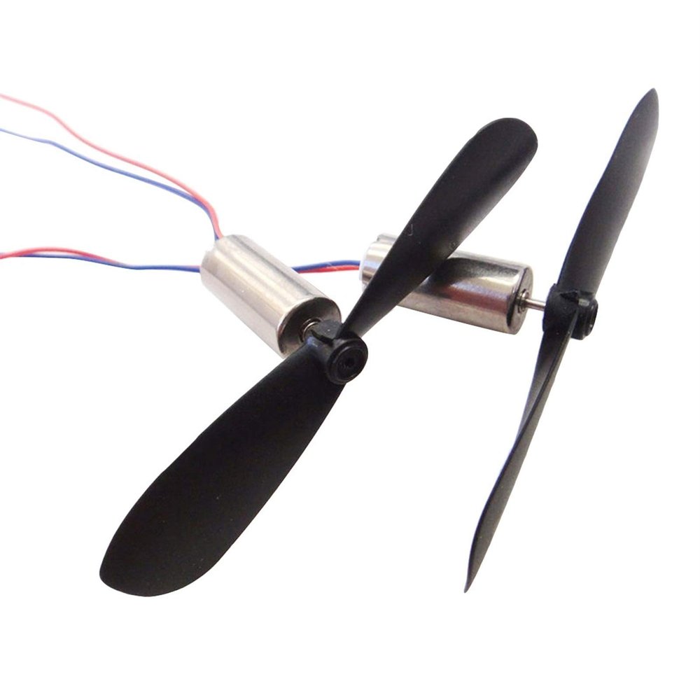 Xuulan Xianglaa-Motor 2pcs Helicopter DIY Plastic Propeller Screw, Aircraft Helicopter DC Motor, for Model Motor, Wide Range of Applications