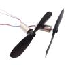 Xuulan Xianglaa-Motor 2pcs Helicopter DIY Plastic Propeller Screw, Aircraft Helicopter DC Motor, for Model Motor, Wide Range of Applications view 1