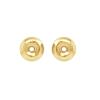 10k Solid Yellow Gold Replacement Pair Earring Screw Back Backings Only Single Pair Set view 2