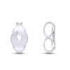 10k Solid White Gold Replacement Pair Earring Push Back Backings Only Single Pair Set view 1
