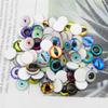 JJGQAZ 120pcs(60pairs) 10mm Mixed Style Round Glass Dragon Eye Owl Cat Eyes Gem Cover Dome Cabochons for DIY Jewelry Making Doll Eyes Making view 2