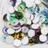 JJGQAZ 120pcs(60pairs) 10mm Mixed Style Round Glass Dragon Eye Owl Cat Eyes Gem Cover Dome Cabochons for DIY Jewelry Making Doll Eyes Making view 4