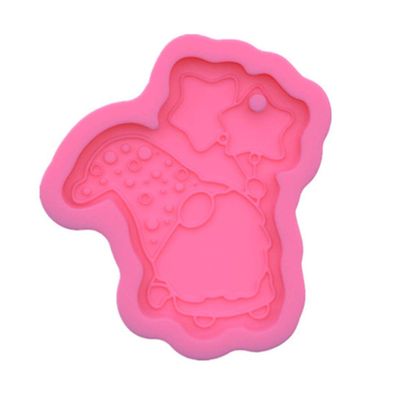 chengzui Gnome Keychain Resin Mold Lucky Gnome Decoration Santa Claus Pendant Silicone Resin Casting Mold Craft Making Tools