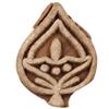 Indian Shelf Vocalforlocal Handmade Brown Set of 1 New Wooden Printing Block view 1