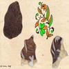 Indian Shelf Vocalforlocal Handmade Brown Set of 3 New Wooden Printing Block view 1