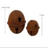 Antiqued Iron Bells with Star Shape Cut Outs for Christmas Holiday, Home DIY Crafts Decoration (18 Piece Set, 2 Bell Sizes) view 4