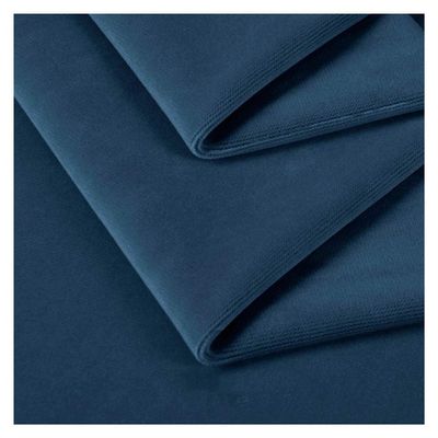 NAKAN Blue Matte Velvet Fabric 1.4x1m 100% Polyester Heavy Weight Velour Upholstery Fabric for Furniture Soft Furnishing, Sewing DIY Crafts, Decorations(Color:19)