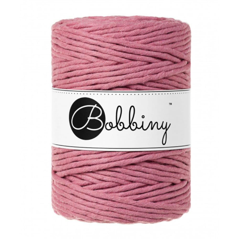 Bobbiny XXL 5mm Single Ply Macrame Cord (Blossom) 108yds/330ft (100% Recycled Cotton)