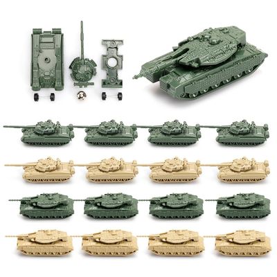 ViiKONDO 1/144 Scale Toy Tank Model Kit Military Vehicle T-80 vs MK4M Army Assembly Tabletop Wargame Diorama Hobby Building 16PCS