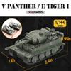 ViiKONDO 1/144 Scale Toy Tank Model Kit Military Vehicle Heavy Tank vs Medium Tank Army Tabletop Wargame Diorama Hobby Building 16PCS view 4