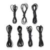 2M/lot 2 4 6 8 10 mm Width Flat Genuine Cow Leather Cord Rope Strap Findings for DIY Bracelet Necklace Jewelry Making Supplies (Black, 8mm) view 1