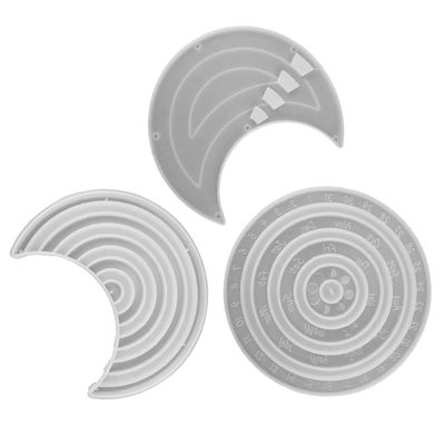 EXCEART 3pcs Silicone Molds for Crafting Flexible Epoxy Casting Molds for Home Decor for Boys and Girls and Enthusiasts Create Unique Calendar Ornaments