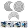 EXCEART 3pcs Silicone Molds for Crafting Flexible Epoxy Casting Molds for Home Decor for Boys and Girls and Enthusiasts Create Unique Calendar Ornaments view 2