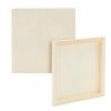 18-Piece 8x8-Inch Wooden Canvas Painting Set, 2 Natural Wood Panel Paint Boards with 12 Acrylic Paint Tubes, 3 Brushes, and 1 Plastic Palette for Crafting and Art Supplies view 4