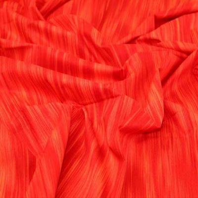 100% Cotton Fabric Red Abstract - per Yard