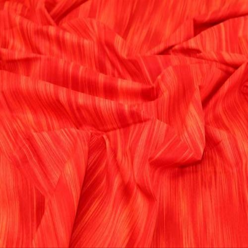 100% Cotton Fabric Red Abstract - per Yard