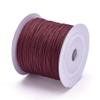 Pandahall 142Yards Nylon Beading Cord 0.6mm Braided Nylon Beading String Thread Chinese Knotting Cord with Plastic Spool for Knotting Braiding Beading Jewelry Making (Dark Red) view 2