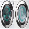 Lime - Wash Dry Wreath Vinyl Decals - Skinny Farmhouse Washer Dryer Laundry Room Decor - Die Cut Stickers - Each 15w x 15h inches view 2