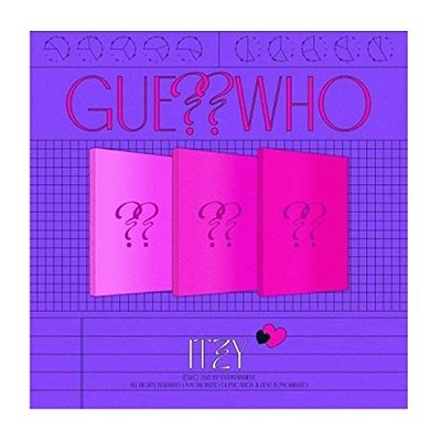 JYP ENT, ITZY Guess Who 4th Mini Album 3 VERSION SET CD+1p Poster+1p Mini Folding Poster On Pack+72p PhotoBook+2p PhotoCard+Sticker+Newspaper Type Lyrics+Message PhotoCard SET+Tracking Kpop Sealed