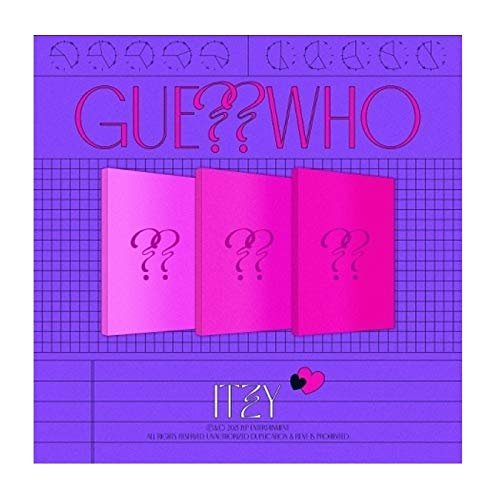 JYP ENT, ITZY Guess Who 4th Mini Album 3 VERSION SET CD+1p Poster+1p Mini Folding Poster On Pack+72p PhotoBook+2p PhotoCard+Sticker+Newspaper Type Lyrics+Message PhotoCard SET+Tracking Kpop Sealed