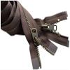 YKK #10 Extra Heavy Duty Antique Brass Brown Parka"2-Way" Dual Separating Jacket Zipper - Choose Your Length - Color: Brown #570 - Made in The United States (1 Zipper per Pack) (10" Inches) view 1