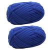 200g Blue DIY T-Shirt Yarn Soft Fabric Cord Elastic Knitting Fabric Yarn Crocheting Ribbon Yarn Basket Bag Yarn Recycled Yarn Pack of 2 Skeins view 1