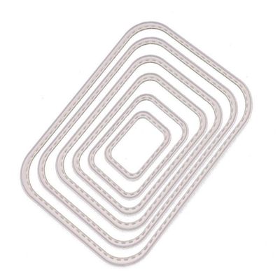 Mvchifay Cutting Dies Metal Stencils Scrapbooking Tool DIY Craft Carbon Steel Embossing Template for Paper Card Making (Arc-ractangular Set)