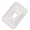 Mvchifay Cutting Dies Metal Stencils Scrapbooking Tool DIY Craft Carbon Steel Embossing Template for Paper Card Making (Arc-ractangular Set) view 1