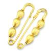 Rose Gold Safety Pins Brooch Decorative Charms with Loops for Jewelry Kilt Knitted Fasteners Used in Clothes Hats Skirts Dresses 8 PCS 76mm (Gold) view 2