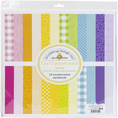 Doodlebug Paper Petite, Spring, 12 Designs/1 Each