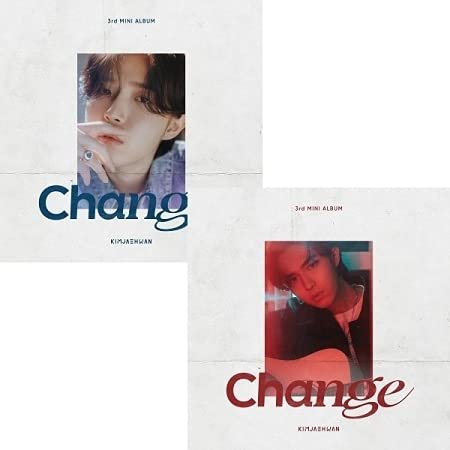 Kim Jaehwan Change 3rd Mini Album 2 Version SET CD+72p PhotoBook+1p PhotoCard+1p PostCard+1p Lenticular+1p Bookmark+Illustration Sticker+Message PhotoCard SET+Tracking Kpop Sealed