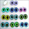 10 Pair Set Glass Cabochon Eyes (8mm) view 3
