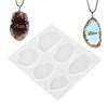 4 pcs Resin Molds Silicone Mold for Epoxy Resin Resin DIY Resin Casting Molds Kit Can be Used to Make Wind Chimes, Trays, Necklaces, Keychains, Coaster,Etc (MJ-1FL) view 3