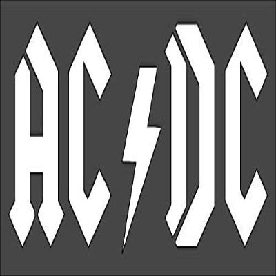 1 PCS Custom Cut Stencil AC/DC Crafts, Arts, Scrapbooking - Painting on The Wall, Wood, Glass and Other