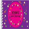 Bubbles Purple Personalized Art Journal | Custom Sketch Book for Kids | Monogrammed Sketchbook | Personalized Kids Gift | Kids Journal | Drawing Pad | Art Journal for Kids | Spiral Art Sketchpad view 1