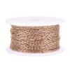 Craftdady 32 Feet Rose Gold Paperclip Link Chains Stainless Steel Oval Cable Cross Chains Drawn Elongated Cable Chains 3x1.5mm with Spool for DIY Necklace Bracelet Jewelry Crafts Making view 1