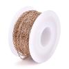 Craftdady 32 Feet Rose Gold Paperclip Link Chains Stainless Steel Oval Cable Cross Chains Drawn Elongated Cable Chains 3x1.5mm with Spool for DIY Necklace Bracelet Jewelry Crafts Making view 2