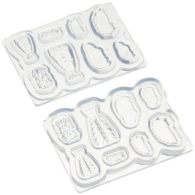 Kameshima Products C-766 Soft Mold, Rice Ball B 3D Model (Shrimp, Salmon, Octopus) Hobby Tool