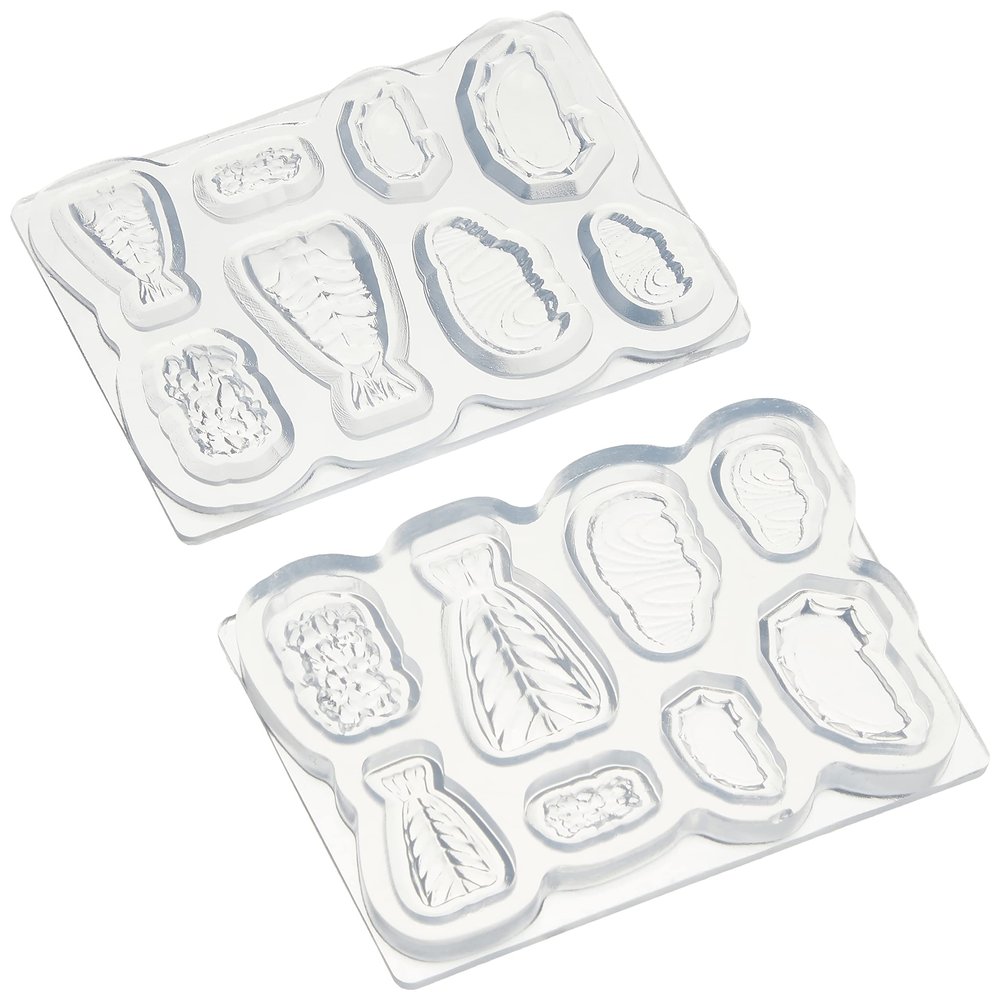 Kameshima Products C-766 Soft Mold, Rice Ball B 3D Model (Shrimp, Salmon, Octopus) Hobby Tool